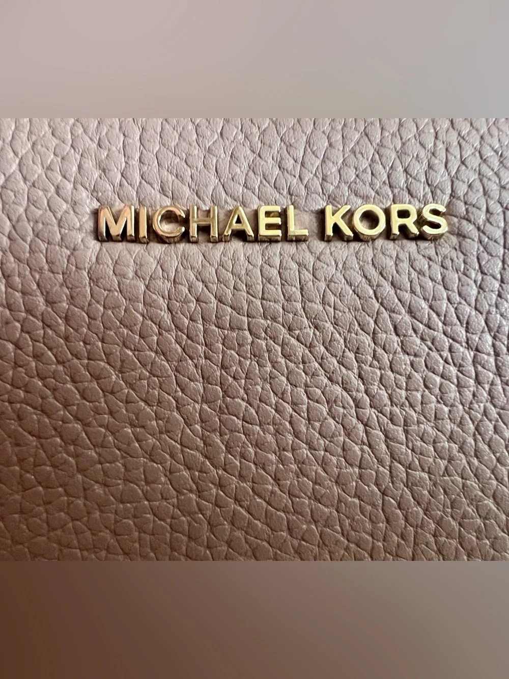 Michael Kors Dusty Rose Pebbled Leather Large Wristlet/Wallet | GUC | Fits Phone - Picture 13 of 14